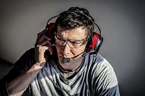 3M Pro-Comms Electronic Hearing Protector, Wireless Pro-Comms, Black/Red