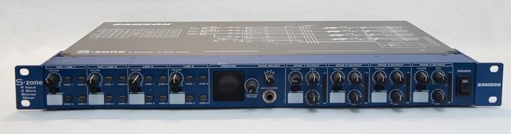 Samson S-zone 4-Input/4-Zone Stereo Mixer