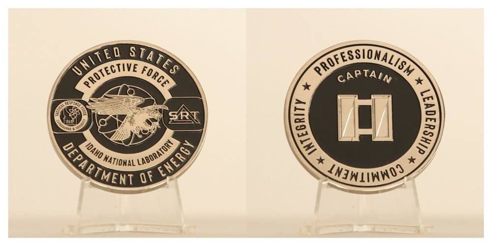 DOE Idaho Lab Protective Force SRT Captain Challenge Coin  3#H