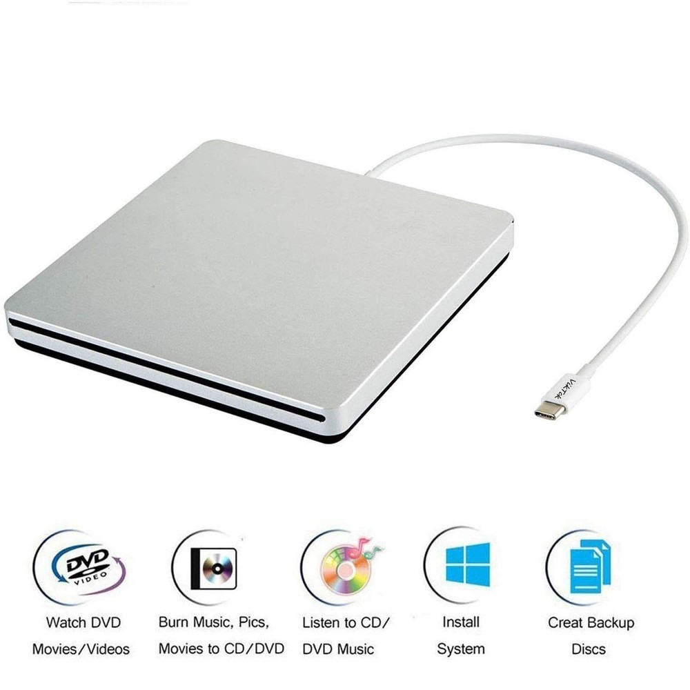 USB-C Superdrive External DVD/CD Reader and DVD/CD Burner for Apple-MacBook A...