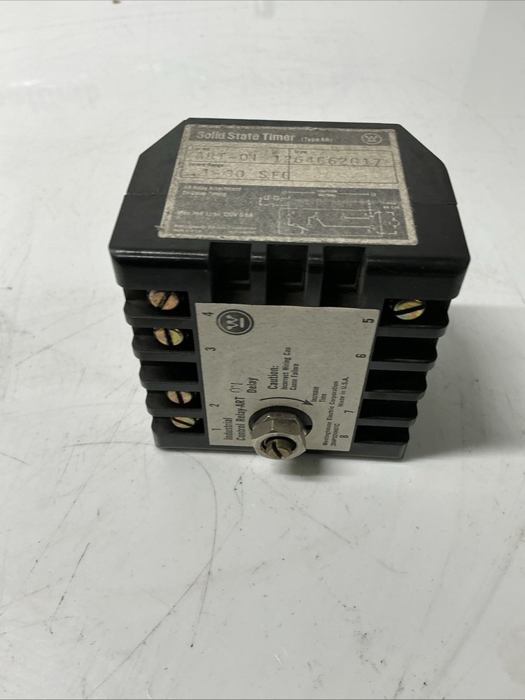 WESTINGHOUSE ART-ON SOLID STATE TIMER 1-30 SEC. RANGE 1264C62G17. W-814