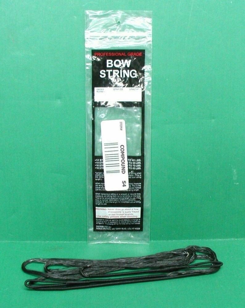 New Papes Professional Grade Compound Bow Replacement String - 57" 18 Strand S4