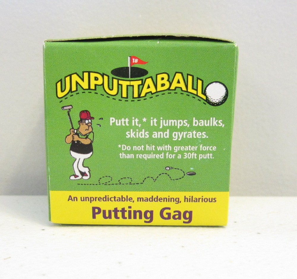 1 EXPLODING GOLF BALL & 1 UNPUTTABLE GOLF BALL GOLF BALL TRICK NOVELTIES
