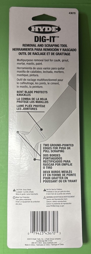 Hyde Tools - Dig-It Removal and Scraping Tool