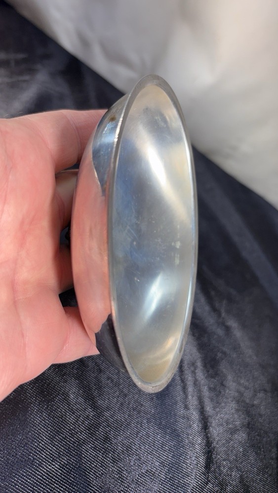 Antique Silver Plated Decorative Small Oval Cover