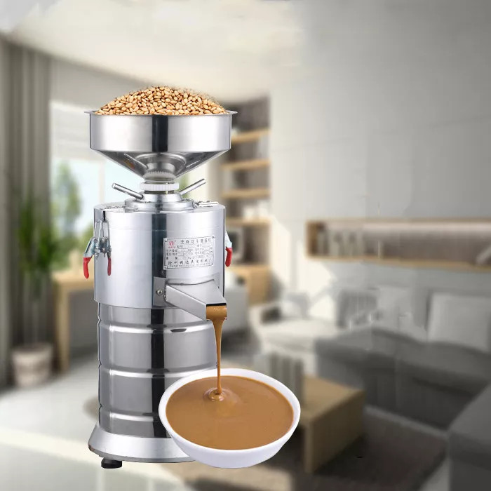 Electric Sesame Sauce Grinder Commercial Peanut Butter Grinding Maker 1100W 110V
