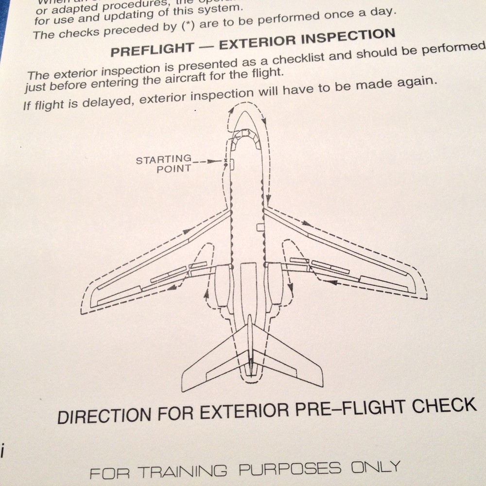 Falcon 900C Normal Procedures Pilot Checklist