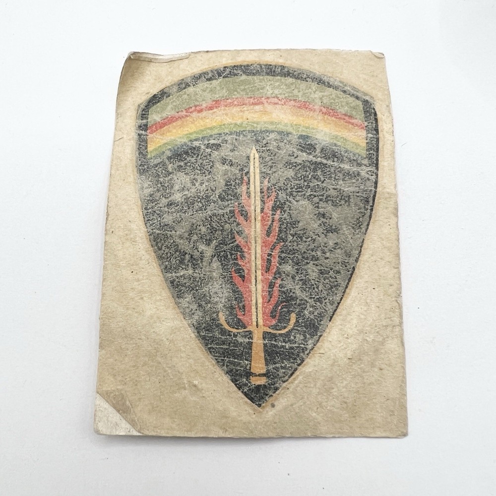 Genuine SHAEF Helmet Transfer Decal Badge