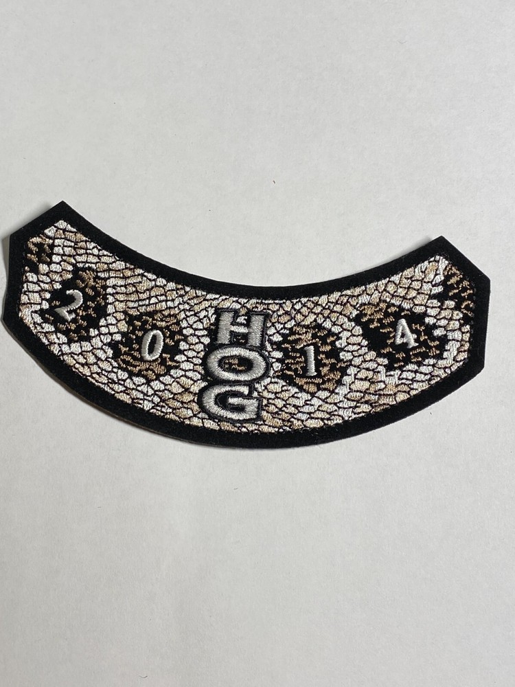 Harley Davidson HOG Patch 2014 Harley Davidson Owners Group Rattlesnake