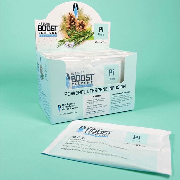 Integra Boost Terpene Essentials: Pinene 67g at 62% RH (12pcs/Box) BULK PRICES