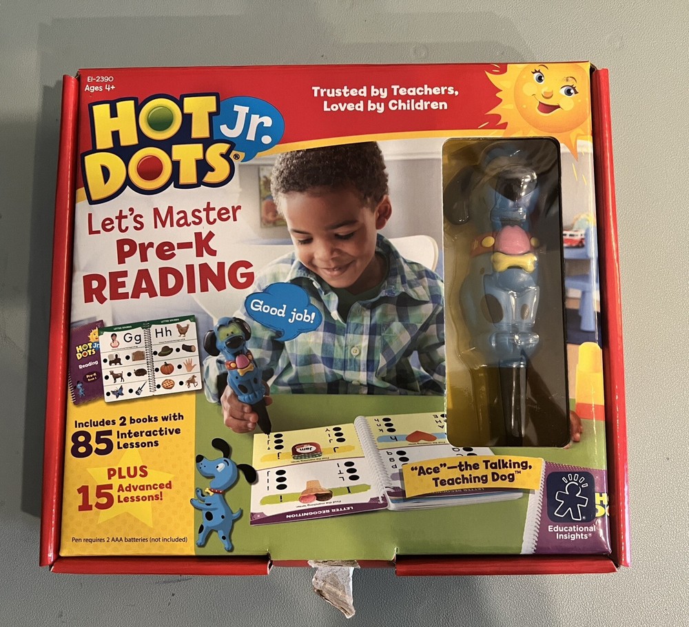 Educational Insights Hot Dots Jr. Let's Master Pre-K Reading Set