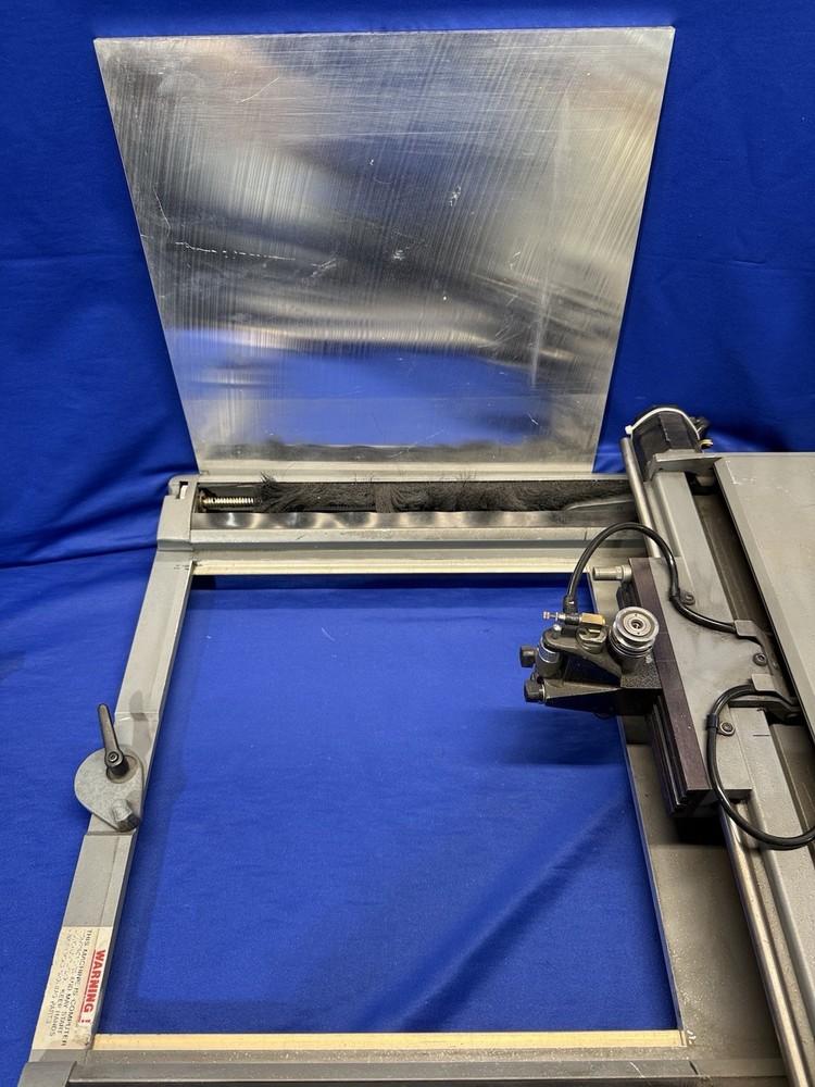 Newing Hall Apex Engraving Machine Engraver Table - Control Powers On - Local