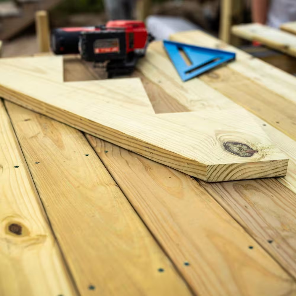 3-Step Ground Contact Pressure-Treated Pine Stair Stringer