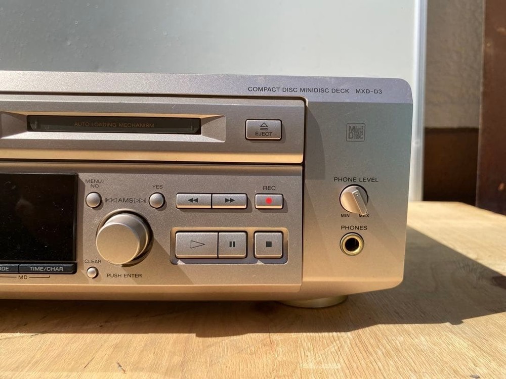 SONY MXD-D3 Compact Disc Mini Disc Deck CD MD Player Operation confirmed