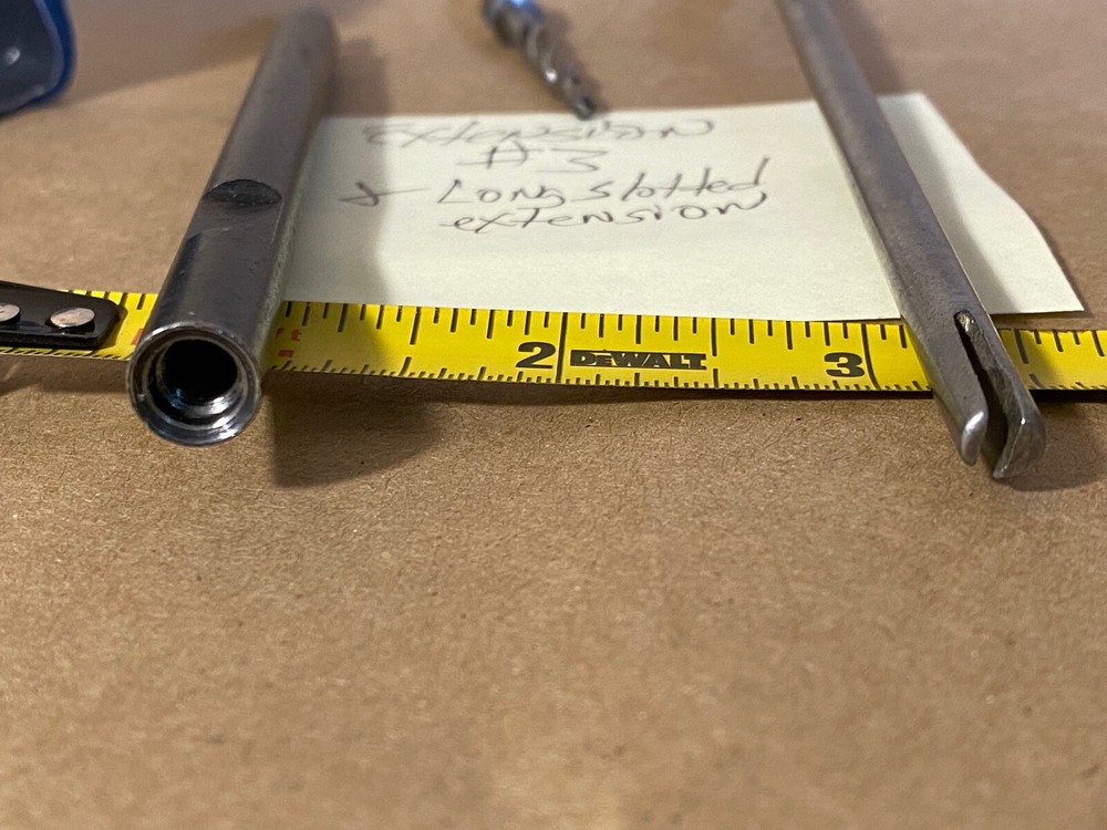 Core Drill and Threaded Drill Bit Extensions and Slotted Extension set #3 SET