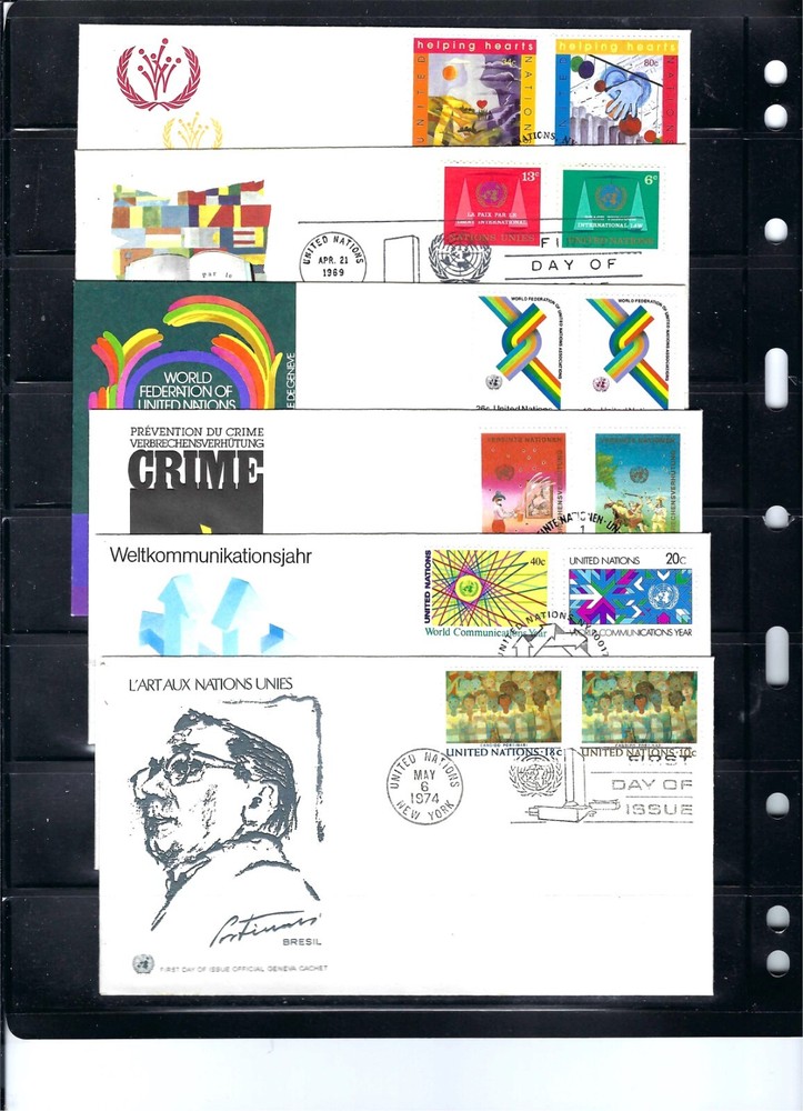 1970/1980's COMBO FDC's - UNPA Cachet (54)