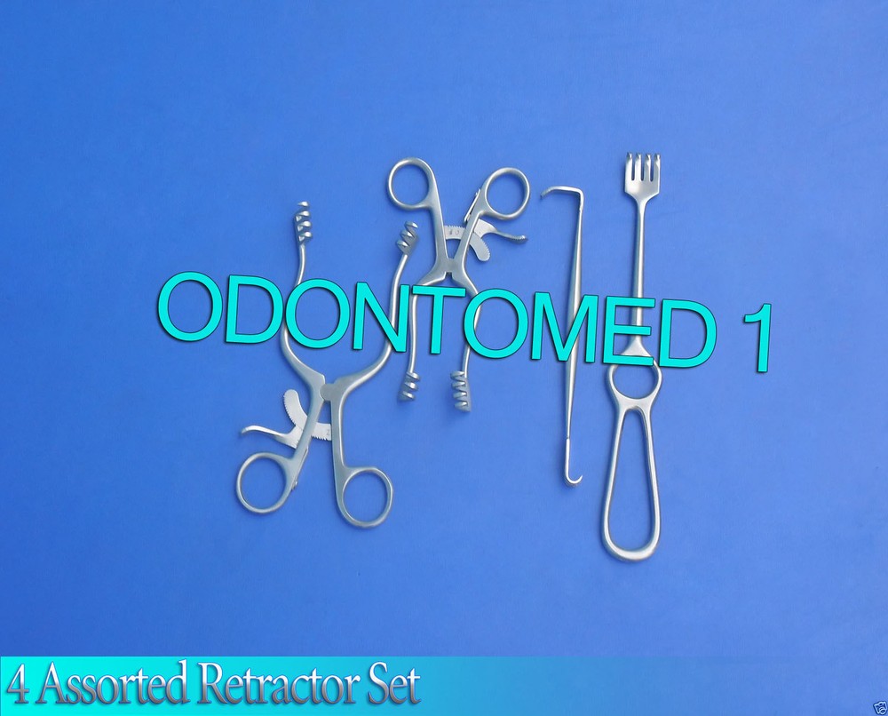 4 Weitlaner Retractor+Senn Muller Retractor+Volkman Retractor Sharp,Odm-609