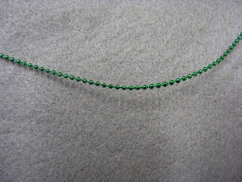 Micro Beads on String   -  Green 5mts