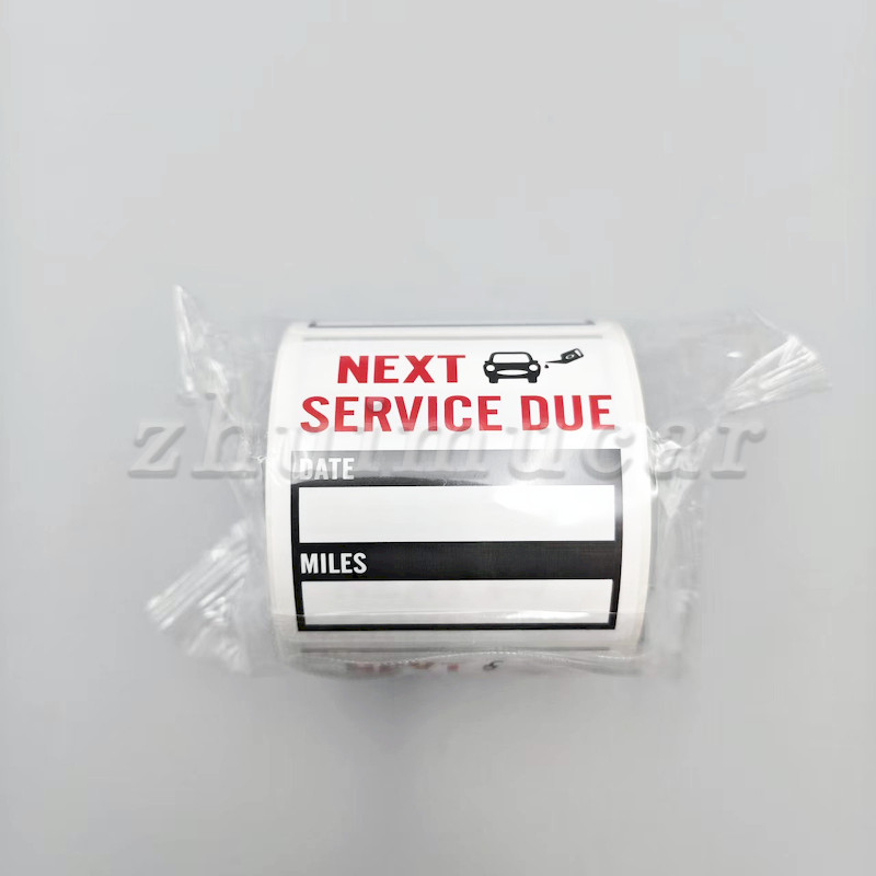 300PCS Oil Change Service Reminder Stickers Window Lite Sticker Pack 2"x2" US