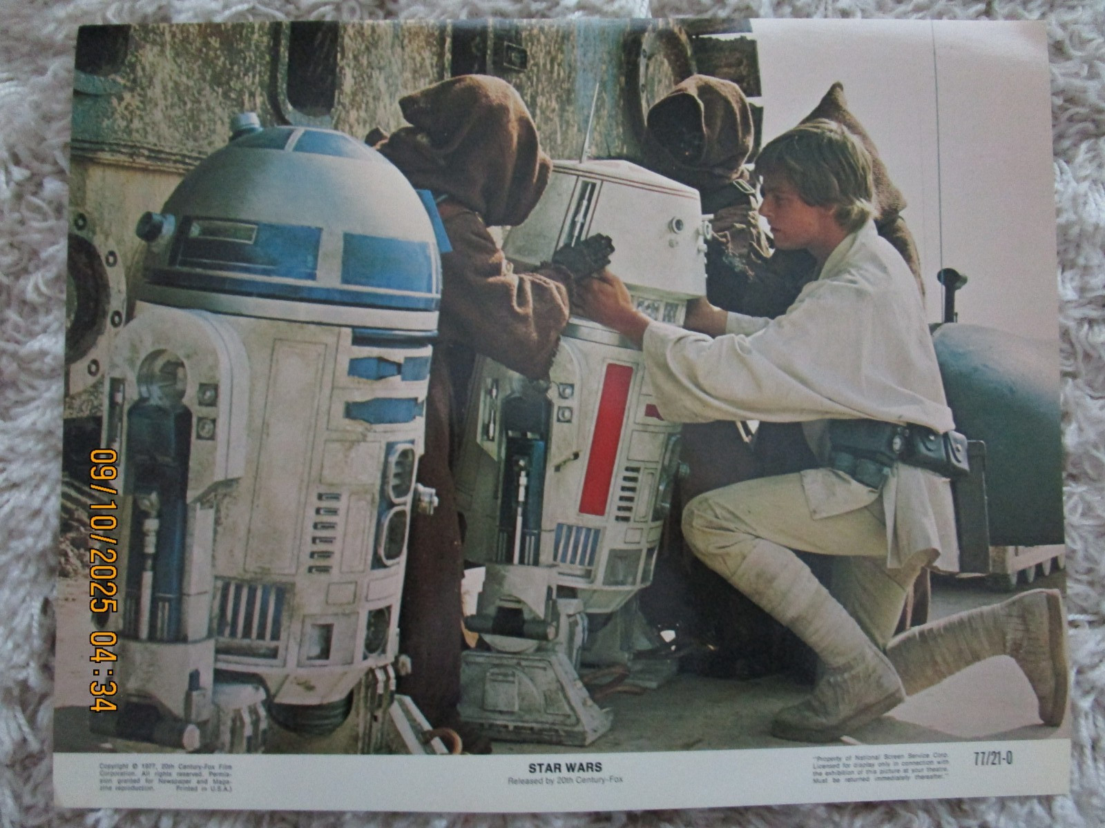Vintage Original 1977 Star Wars Movie Lobby Card Set 77/21-0 Lot of 8 11x14