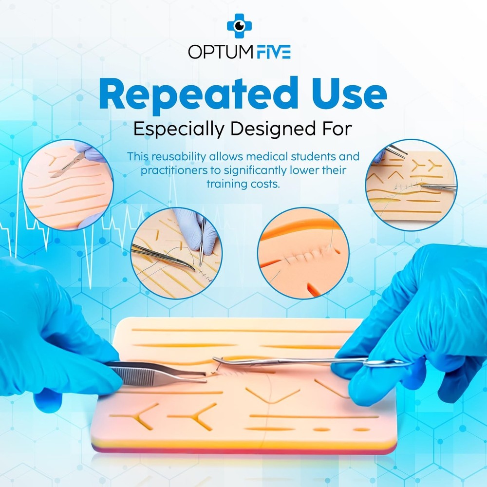 Suture Practice kit 31-Piece Set - Suture Training Kit with Knot and Threads ...