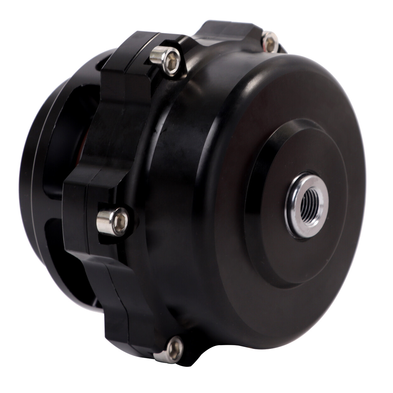 Universal Aluminum 50mm Blow Off Valve Dump Valve BOV with V-band Flange Black