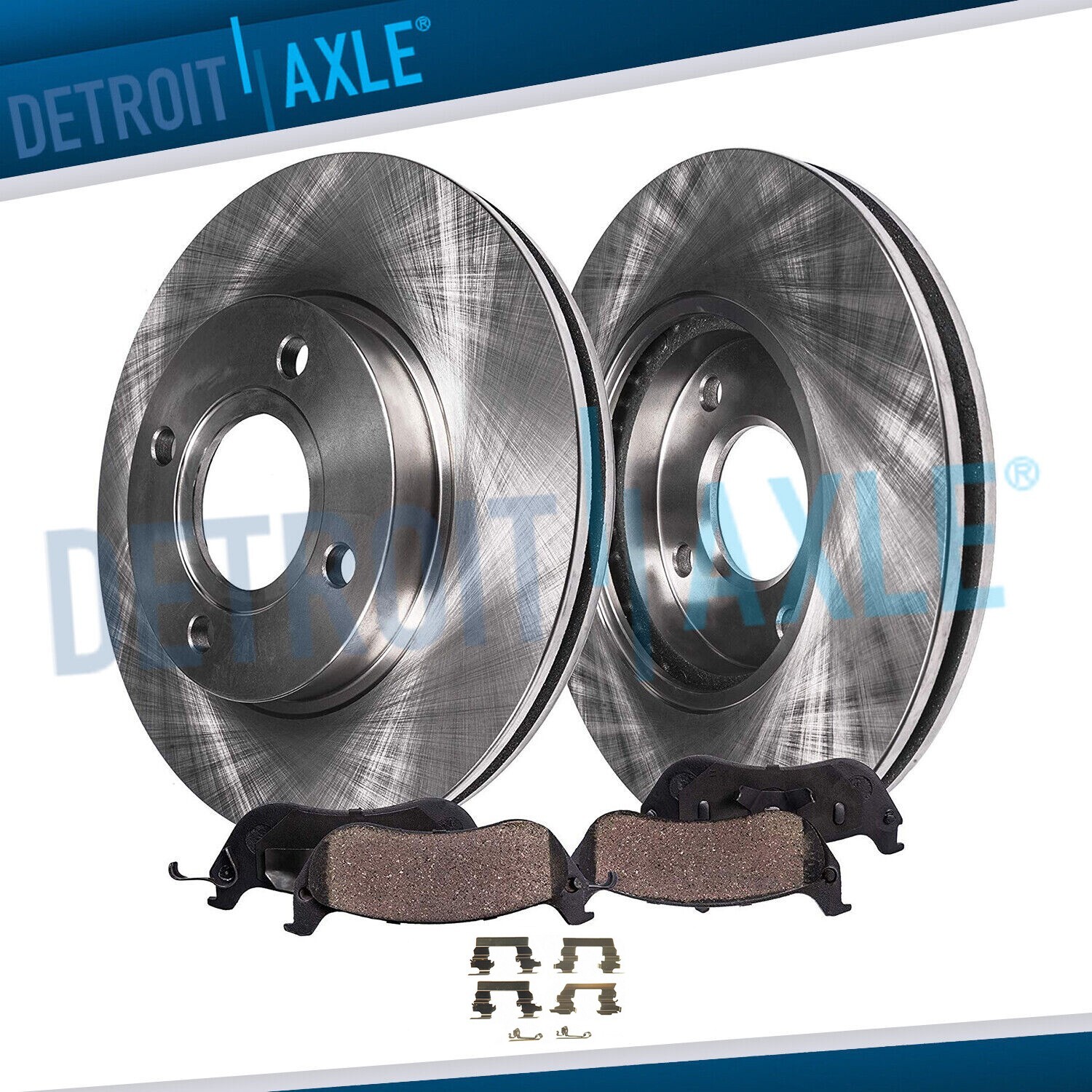 Front Disc Rotors + Brake Pads for 2003-2010 Chevy Cobalt Saturn Ion Pontiac G5