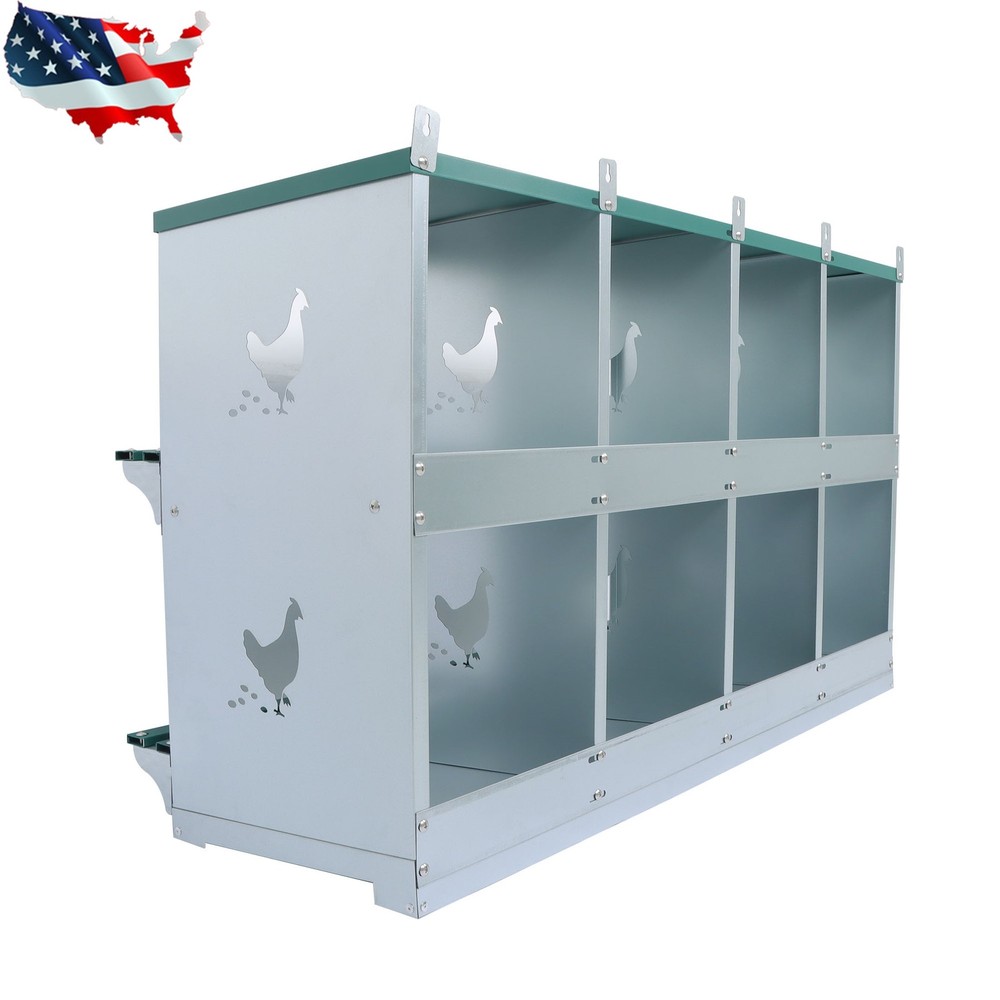 Chicken Nesting Boxes 8 Hole For Chicken Laying Eggs Hens Chicken Coop Box