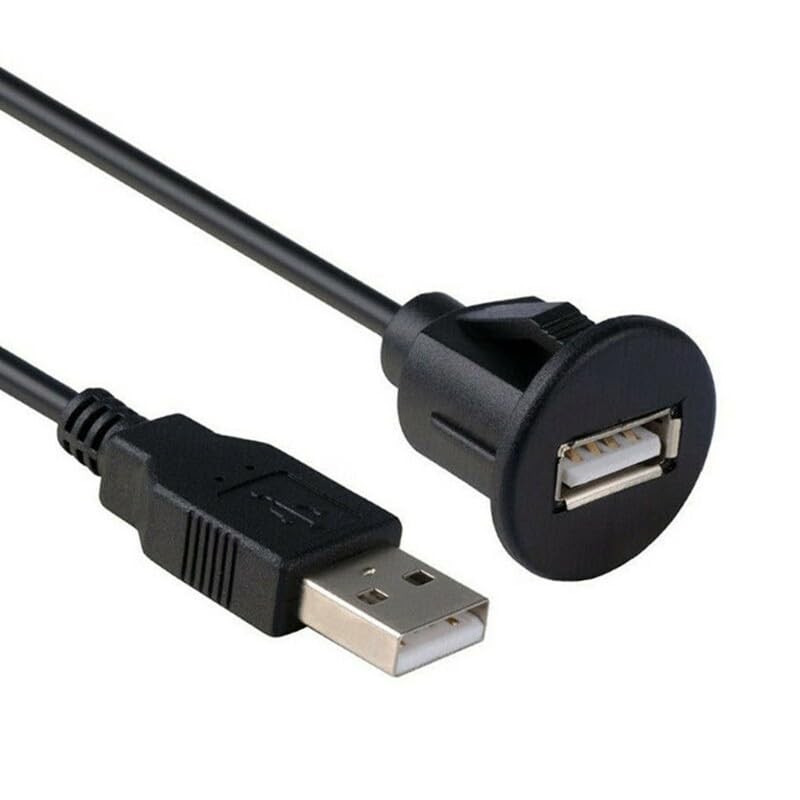 Universal Auto USB Extension Cable Dashboard 3 feet,