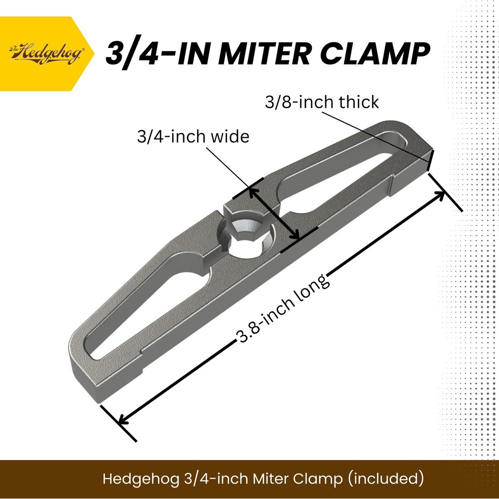 The Hedgehog Featherboard for Table Saws Quicker, One Size, Yellow