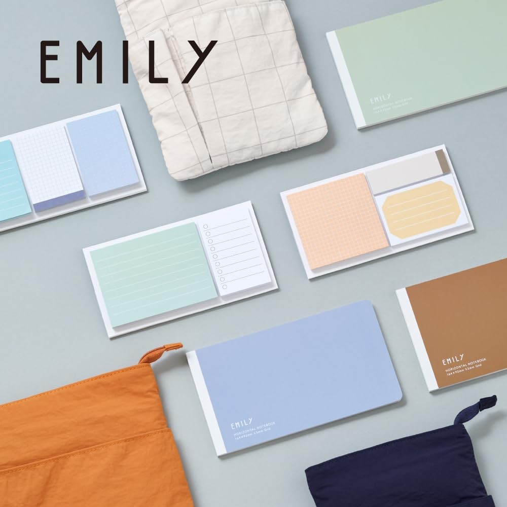 Note Emily Horizontal Notebook Navy EY9043-NV