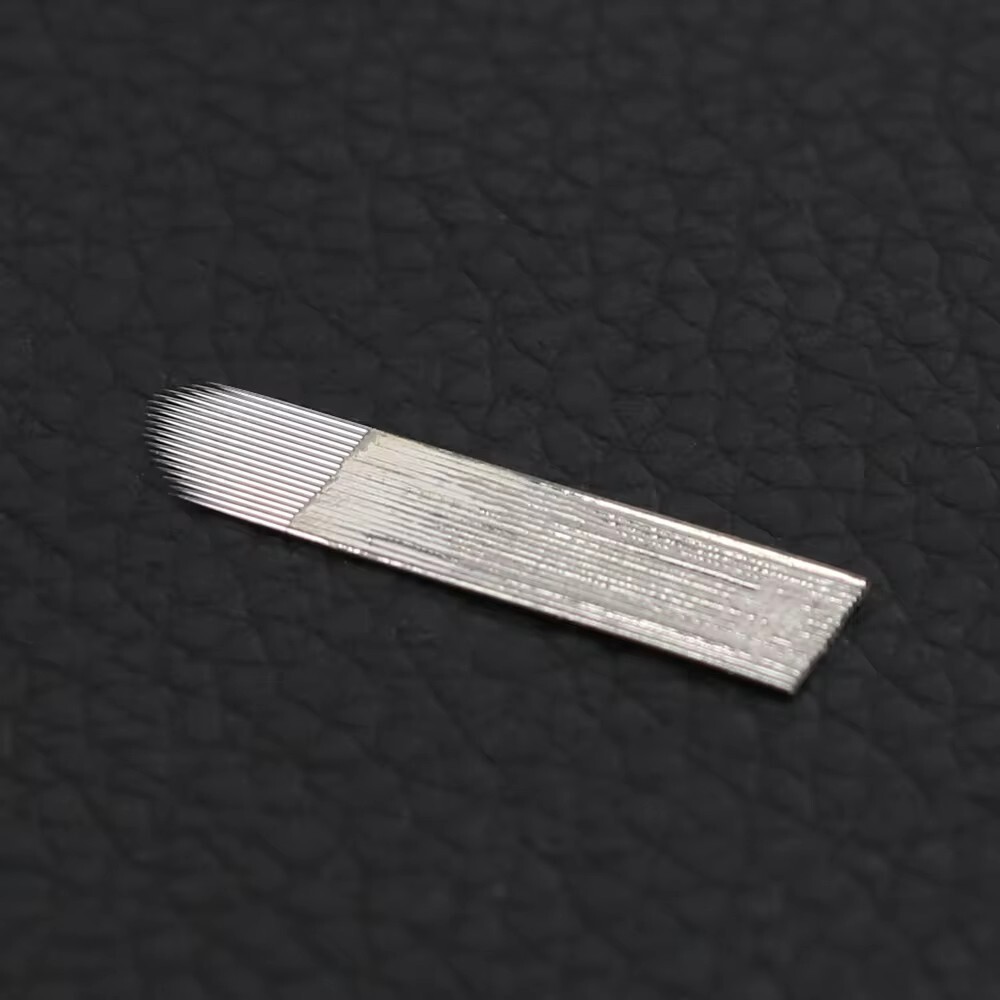 Chamfer Blade 18Pin Permanent Makeup Eyebrow Tatoo Blade Microblading Needles