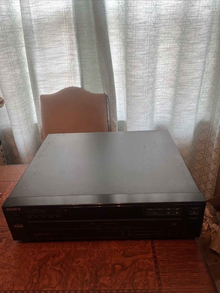 Sony Compact Disc Player CDP-C345 5 DISC CD Changer Tested Working WITH REMOTE