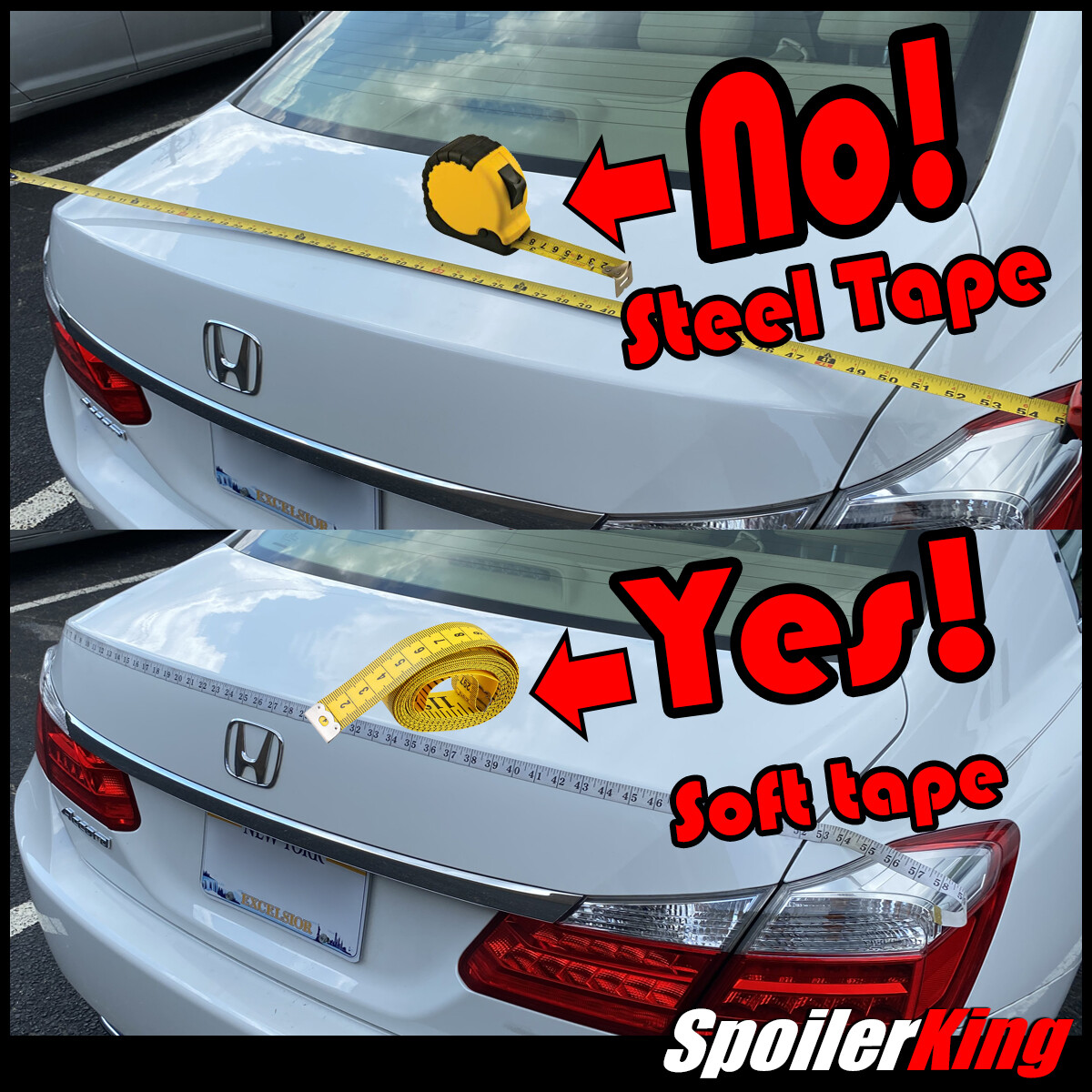 SpoilerKing 380VC Universal 30"- 55" Custom Rear Polyurethane Trunk Spoiler Wing