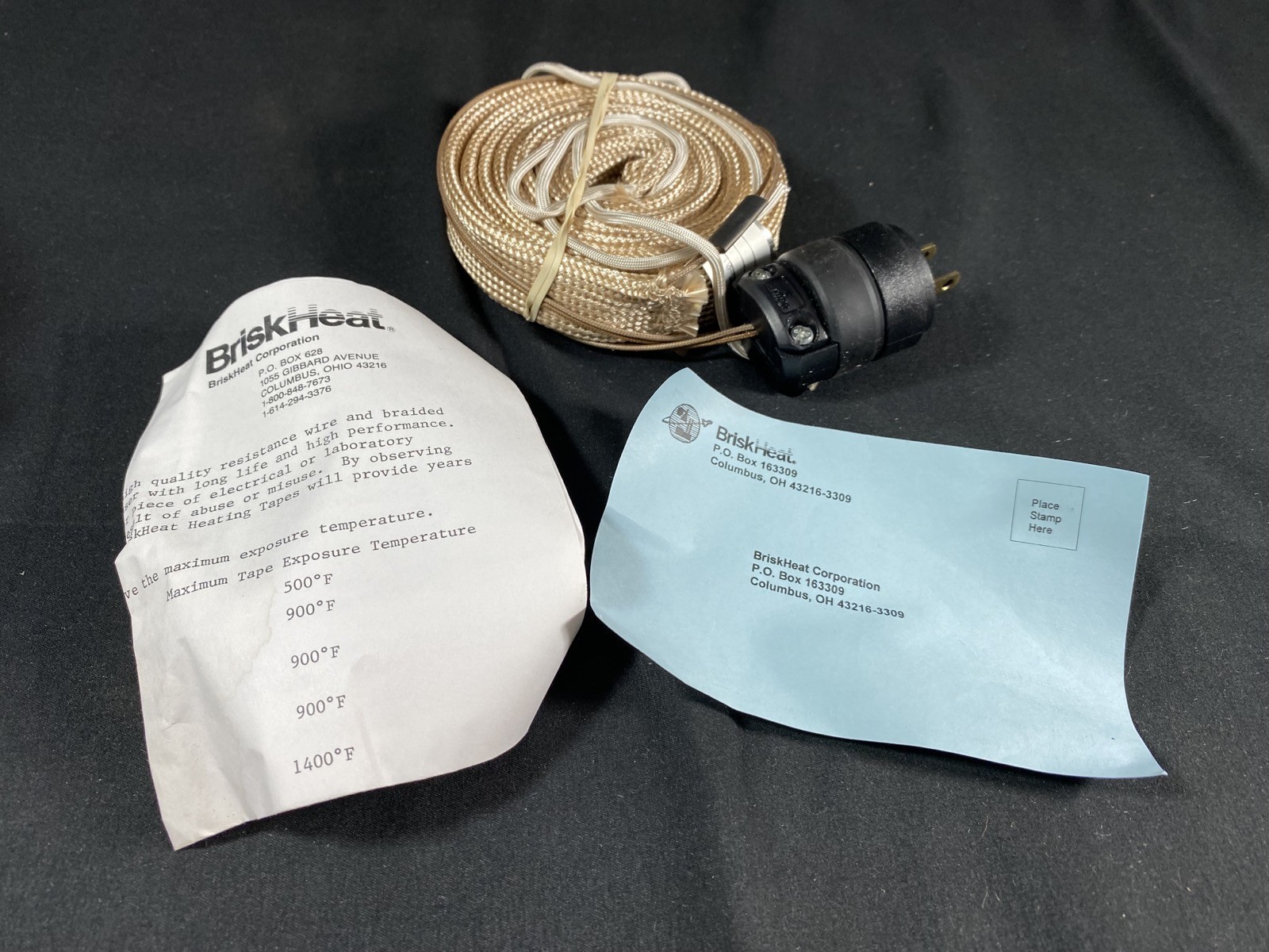 BRISKHEAT 1" Width 6' Length 120 Volt 624 Watt Insulated Heating Tape BMC481303