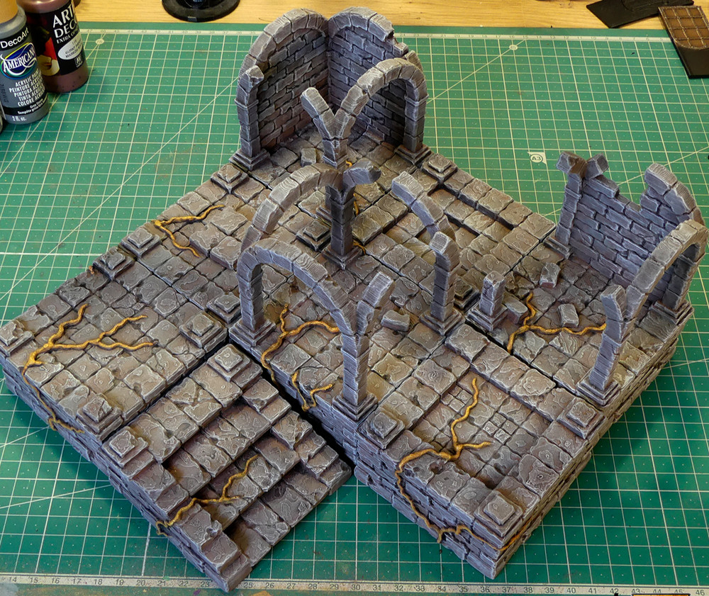 (8) Ancient Ruins - Paintable Modular Platforms