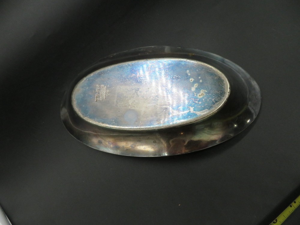 VTG Silver Plate Tray marked HOTEL DAVIS by Albert Pick & Co Bridgeport INC