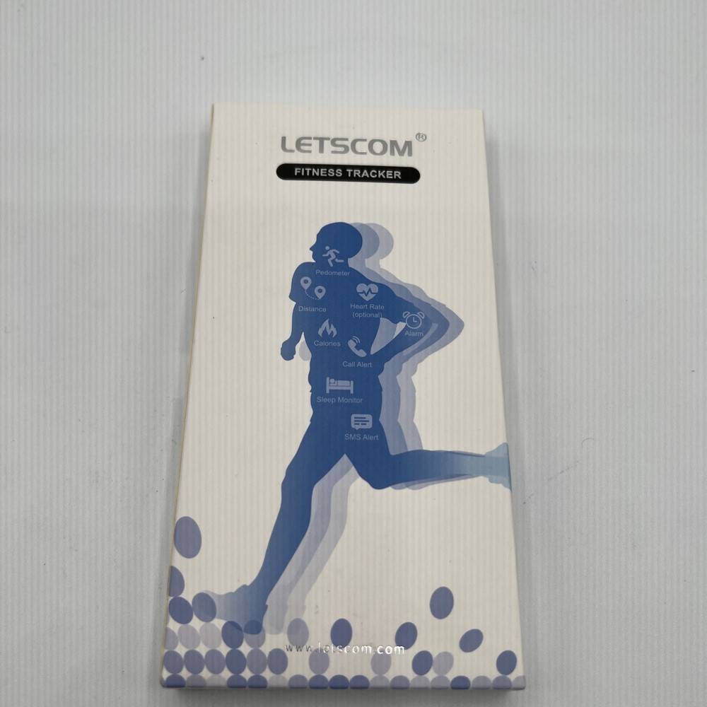 Letscom Smart Watch Tracker HR Activity Watch Blue