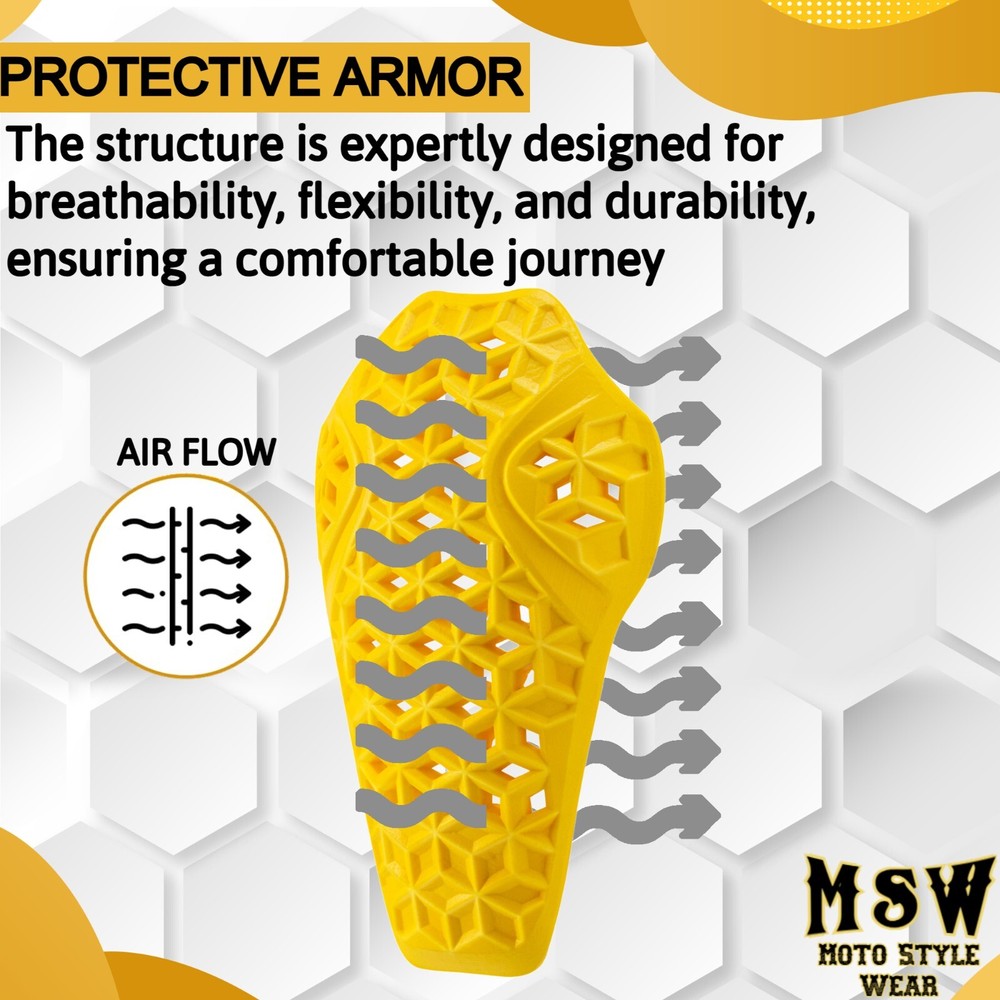 CE-2 Rated Elbow Armor for Motorcycle Jacket