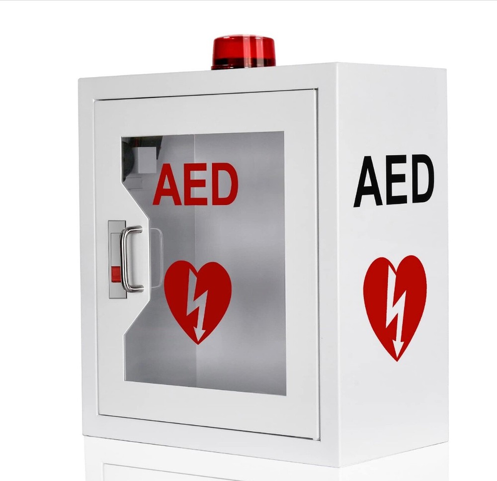 AED Cabinet with Security Alarm Wall Mounted