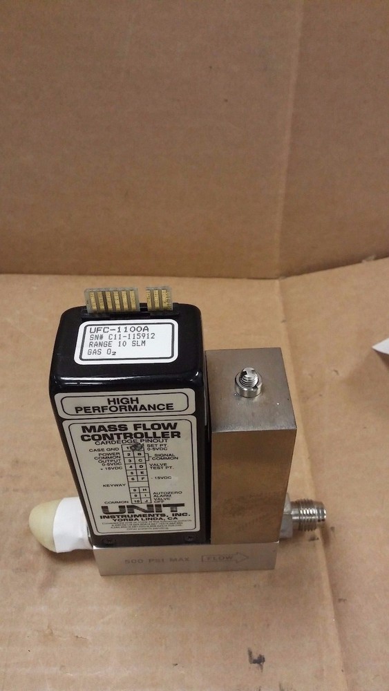UNIT Instruments UFC-1100A O2 Gas 10 SLM Mass Flow Controller