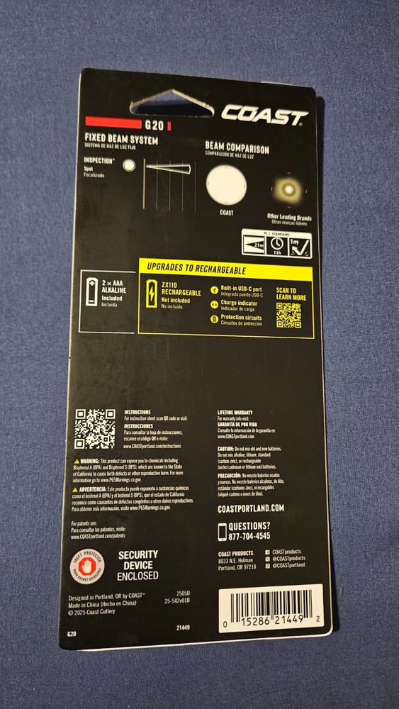 COAST G20 2 x AAA Flashlight 21449