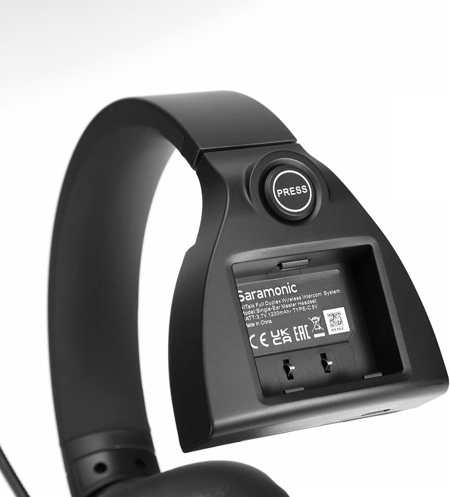 Saramonic WiTalk-SMH Full-Duplex Wireless Intercom Single-Ear Master Headset