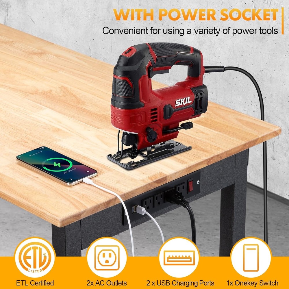 48in Workbench 2000lb Power Outlet