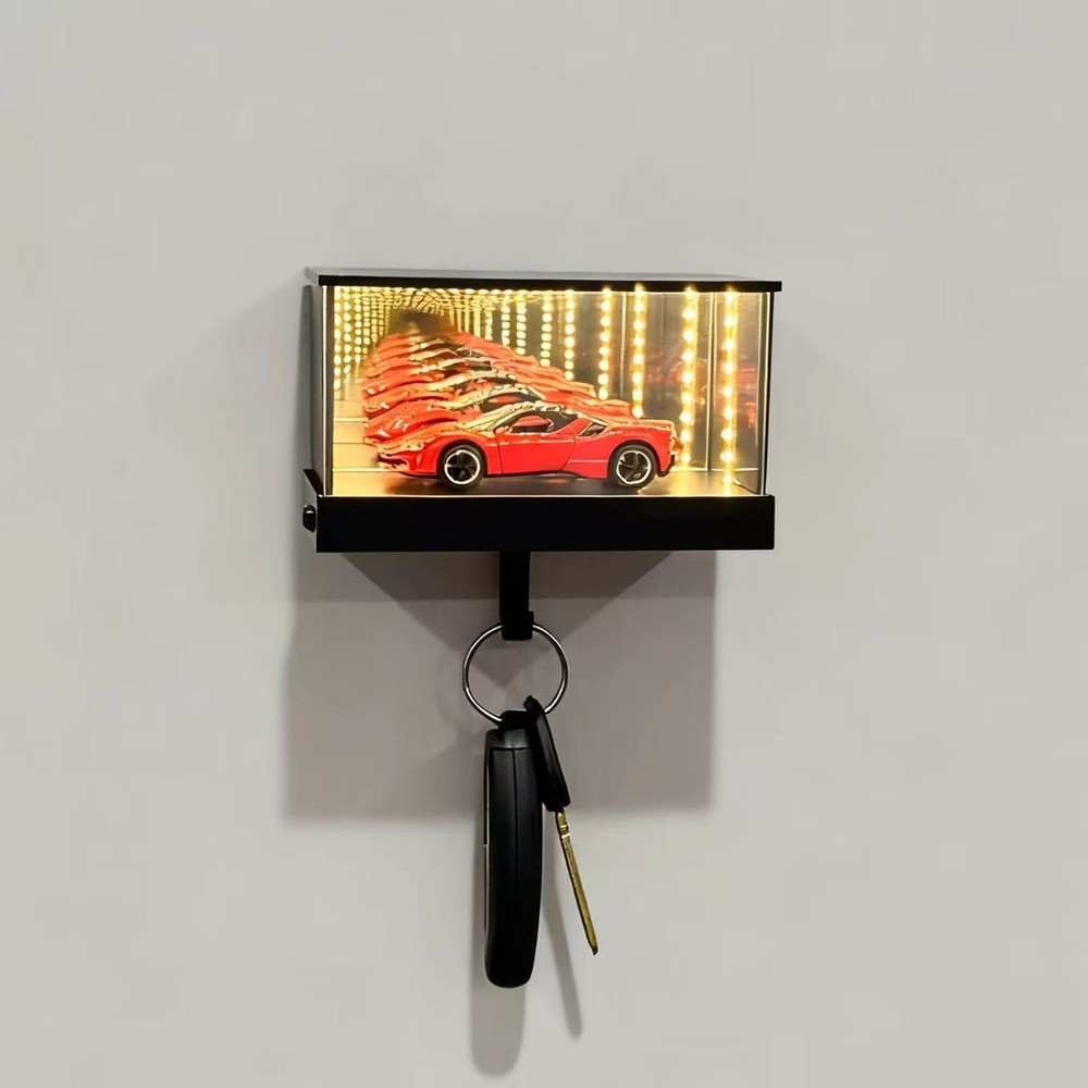 Mirrored Wall Key Rack -Organizer for 1/64 Model Car Collection