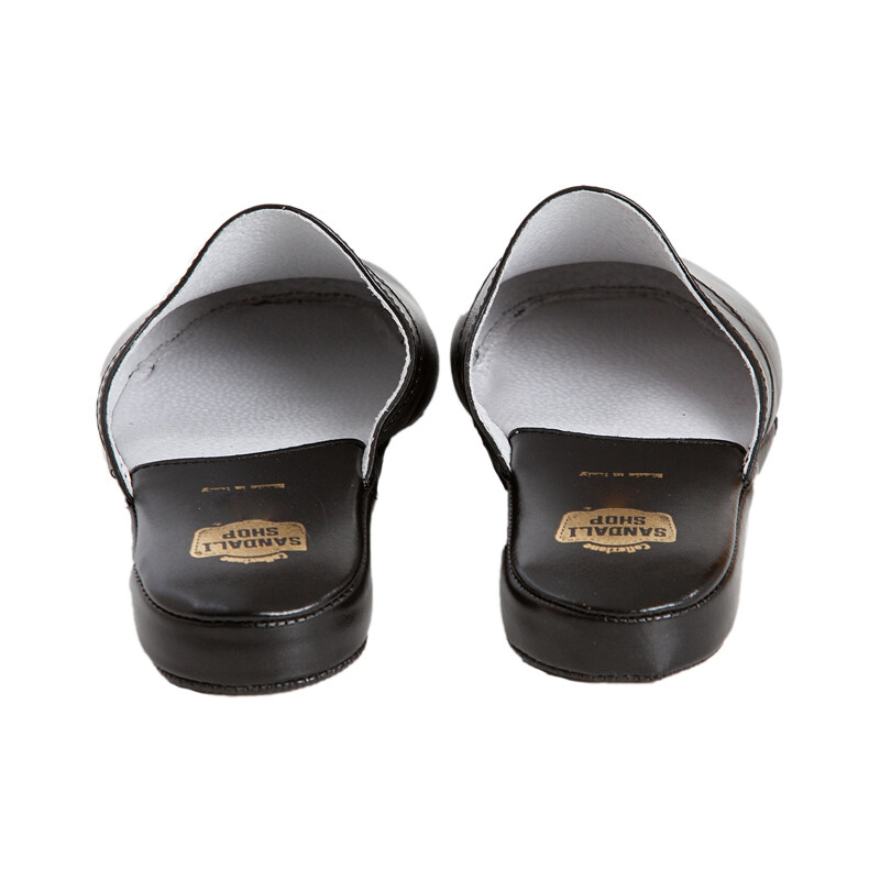 Slippers Men Leather Winter Model Rome