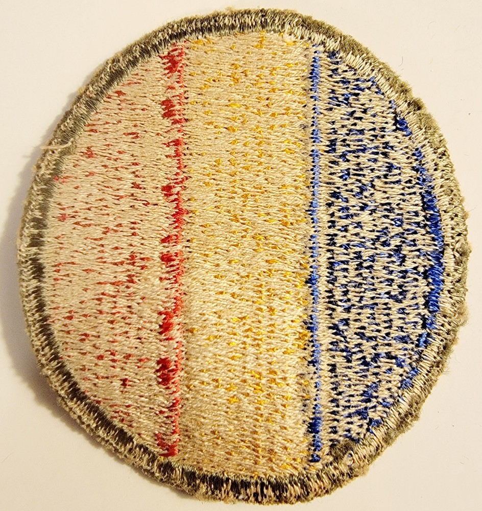 WW II US Army Replacement & School Command Cut Edge Whiteback No Glow Patch 3