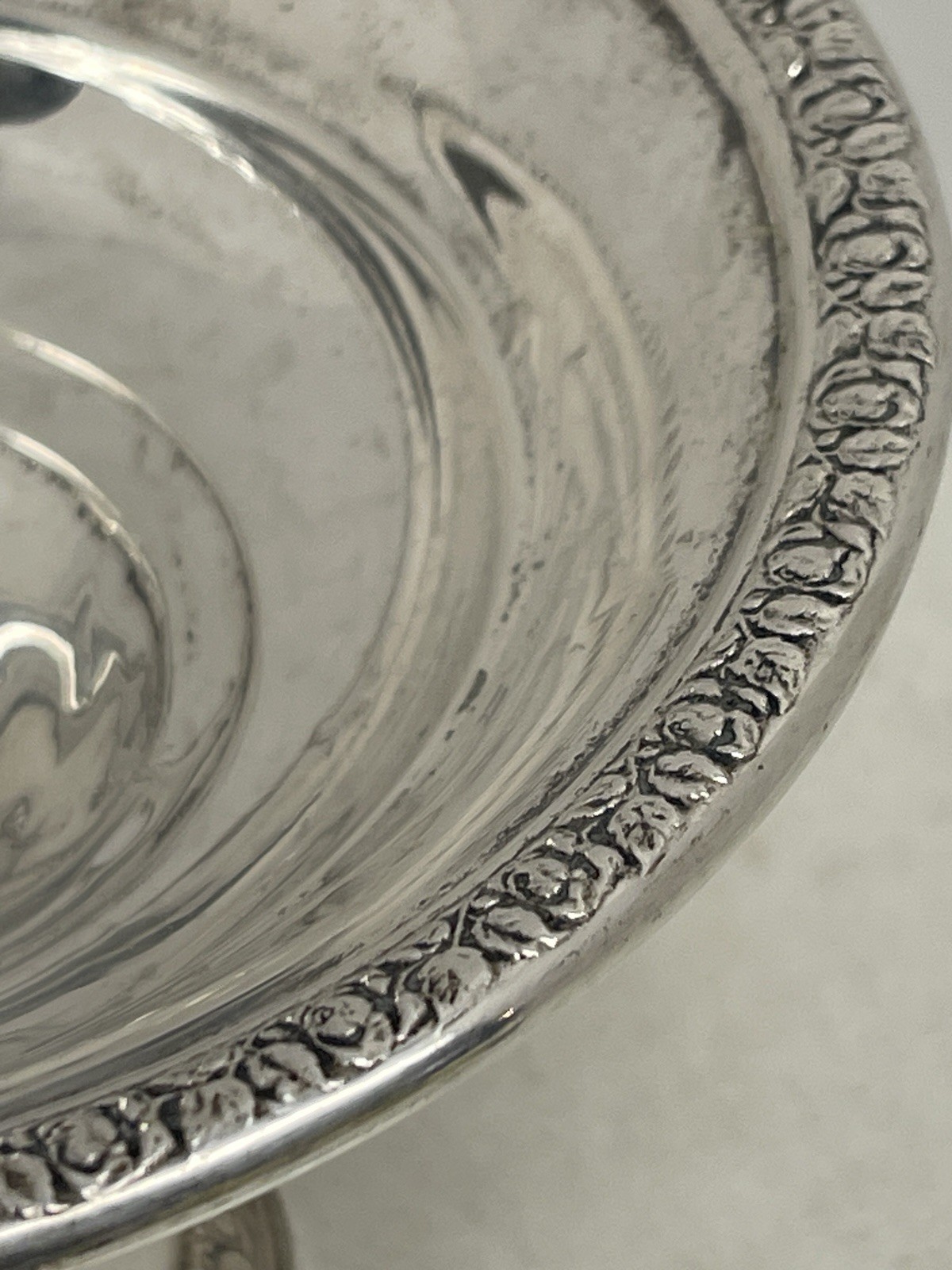 Schweitzer Sterling Silver 4.5” X 6” Compote 925 Reinforced 152 Grams