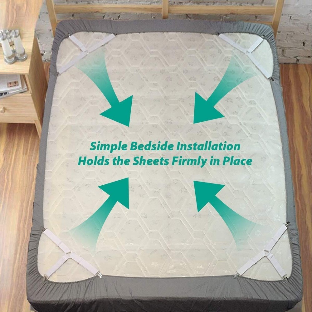 Bed Holder Straps Keepers Bedsheet Holders Fasteners 2 Sets