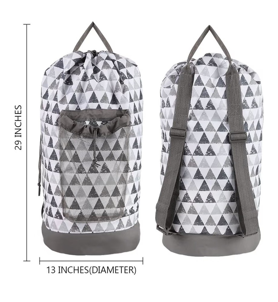 Dalykate Backpack Laundry Bag, Laundry Backpack with Shoulder Straps and Mesh